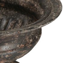 Product Plant cup chalice antique look black brown Ø20cm H15cm
