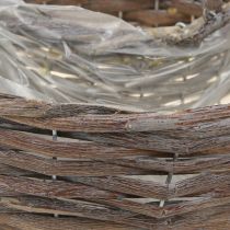 Product Wooden rattan plant rings, natural grey, Ø40/45cm, set of 2.