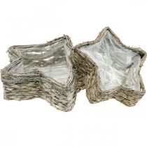 Product Plant bowl star, planter seagrass Ø32/23.5cm set of 2