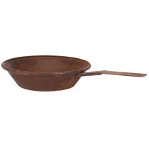 Product Planting tray, rust-colored pan with handle, metal planter, Ø31cm
