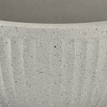 Product Plant bowl, mottled grey plastic, Ø35cm, H16.5cm