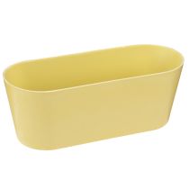 Product Plant bowl oval decorative bowl plastic yellow 27×11×10cm 3pcs