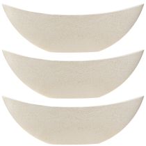 Product Planting Boat Plant Bowl Beige Mottled L38.5cm 3pcs