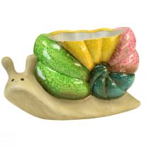 Product Decorative snail plant pot ceramic flower pot colorful 19×8.5×11cm