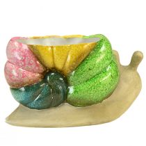 Product Decorative snail plant pot, ceramic flower pot, colorful, 19×8.5×11cm