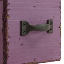 Plant drawer wooden decorative plant box purple 12.5cm