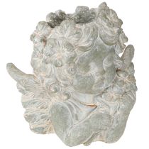 Product Plant pot angel cast stone figure grave decoration 19.5×12×19.5cm