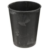 Product Plant pot plastic anthracite Ø13cm H16.5cm 4pcs