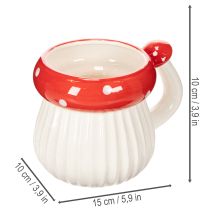 Product Decorative Ceramic Mushroom Cup - Fly Agaric Design, 10cm