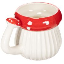 Product Decorative Ceramic Mushroom Cup - Fly Agaric Design, 10cm