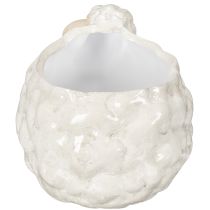 Product Sheep-shaped ceramic planter, decorative plant bowl for garden and home, 2 pieces