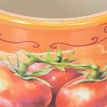 Product Tomato Plant Pot Set, Ceramic Decorative Flower Pots for Kitchen and Retro Decor, 14cm, Set of 3