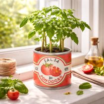 Product Decorative ceramic plant pots with tomato design for stylish home accents, 14cm, set of 3