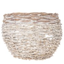 Product ProductName  
Round Handwoven Basket with Inner Lining – White – 23cm  

ProductDescription  
<div>  
<h2>White Handwoven Basket for Home Decoration and Planting</h2>  
 
<p>This round white handwoven basket is an excellent choice for adding a natural tou