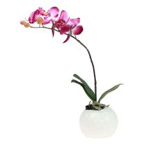 Artificial orchids in pot Phalaenopsis artificial flowers orchids pink 34cm
