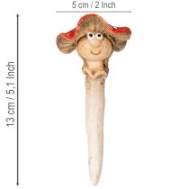 Product Red Mushroom Stick Figures – Boy and Girl Ceramic Set, 13cm – Pack of 2