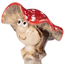 Product Red Mushroom Stick Figures – Boy and Girl Ceramic Set, 13cm – Pack of 2