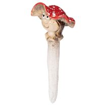 Product Red Mushroom Stick Figures – Boy and Girl Ceramic Set, 13cm – Pack of 2