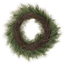 Product 40cm Artificial Pine Wreath with Small Cones