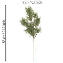 Product Artificial Pine Twig Set, 55cm, Pack of 3, Green
```html
<h2>Artificial Pine Twig for Festive Decoration</h2>
<p>
This artificial pine twig set includes three green branches, each 55cm long. Designed for indoor use, these plastic pine twigs bring a real