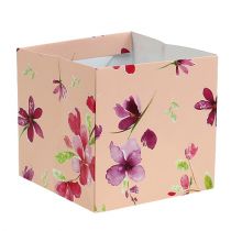 Product Paper bag 12cm x 12cm pink with pattern 8pcs