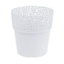 Product Plastic cachepot white Ø14.5cm H15.5cm 1pc