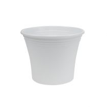 Product Plastic pot “Irys” white Ø15cm H13cm, 1pc