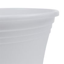 Product Plastic pot “Irys” white Ø15cm H13cm, 1pc