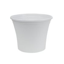 Product Plastic pot “Irys” white Ø17cm H14cm, 1pc