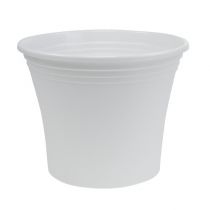 Product Plastic pot “Irys” white Ø22cm H18cm, 1pc