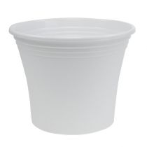 Product Plastic pot “Irys” white Ø25cm H21cm, 1pc