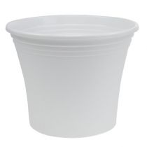 Product Plastic pot “Irys” white Ø29cm H24cm, 1pc