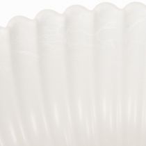 Product Large Ribbed Decorative Bowl in Light Grey – 25cm