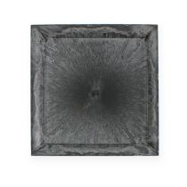Square plastic plate anthracite 31cm x 31cm