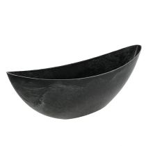 Plastic boat anthracite 55.5cm x 14.5cm H17.5cm, 1pce