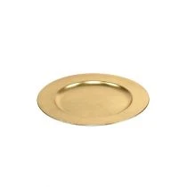 Product Plastic plate gold Ø17cm 10pcs