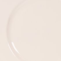 Product Round Plastic Decorative Plates 17cm Apricot - Set of 6