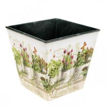 Product Herb pot, planter with motif, planter H13cm W13.5cm