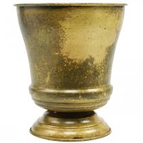 Product Vintage planter metal goblet vase brass Ø17cm H19cm