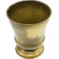 Product Vintage planter metal goblet vase brass Ø17cm H19cm