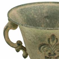 Cup bowl vintage green Ø15cm H14cm