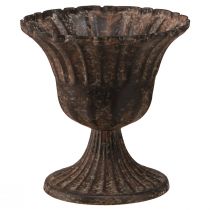 Product Cup vase decorative cup metal brown antique Ø14cm H12cm