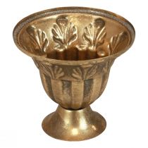 Cup vase decoration cup metal gold antique look Ø13cm H11.5cm