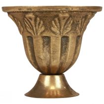 Cup vase decoration cup metal gold antique look Ø13cm H11.5cm