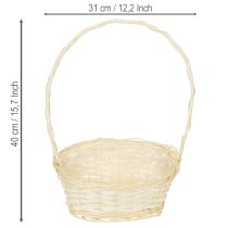 Product Gift basket 27cm x 18cm H43cm light