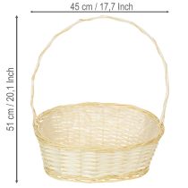Product Gift basket, wicker basket, 44cm x 36cm
