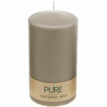 Pillar candle 130/70 brown candle sustainable natural wax candle decoration