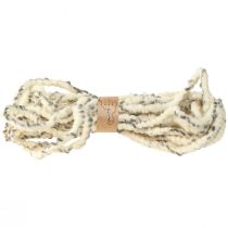 Product RAW Cord Sheep's Wool and Jute Wool Cord Felt White Grey 10m