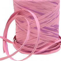 Product Raffia multicolor gift ribbon pink-pink, florist supplies, decorative ribbon L200m