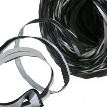 Product Raffia Ribbon Black Silver Gift Ribbon Decorative Ribbon 200m
